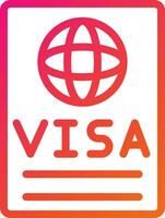 Visa Vektor Symbol Design Illustration