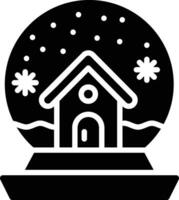 Schnee Globus Vektor Symbol Design Illustration