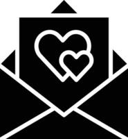 Liebe Brief Vektor Symbol Design Illustration