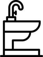 Bidet Vektor Symbol Design Illustration