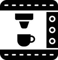 Kaffeemaschine-Vektor-Icon-Design-Illustration vektor