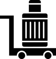 Flughafen Wagen Vektor Symbol Design Illustration