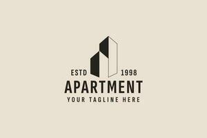 Jahrgang Stil Wohnung Logo Vektor Symbol Illustration