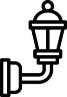 Mauer Lampe Vektor Symbol Design Illustration