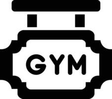 Gym styrelse vektor ikon design illustration