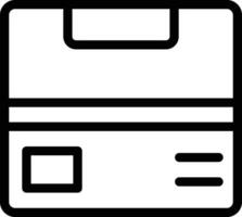 Box-Vektor-Icon-Design-Illustration vektor