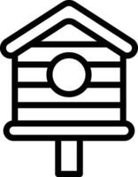 fågelhus vektor ikon design illustration