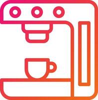 Kaffeemaschine-Vektor-Icon-Design-Illustration vektor