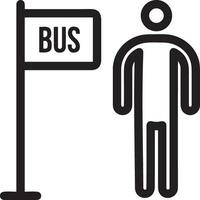 Bus Transport Symbol Symbol Vektor Bild. Illustration von das Silhouette Bus Transport Öffentlichkeit Reise Design Bild