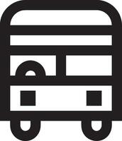 Bus Transport Symbol Symbol Vektor Bild. Illustration von das Silhouette Bus Transport Öffentlichkeit Reise Design Bild