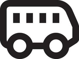 Bus Transport Symbol Symbol Vektor Bild. Illustration von das Silhouette Bus Transport Öffentlichkeit Reise Design Bild