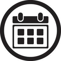 Kalender Zeitplan Symbol Symbol Vektor Bild. Illustration von das modern geplanter Termin Erinnerung Agenda Symbol Grafik Design Bild