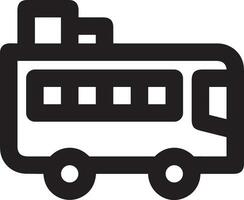 buss transport symbol ikon vektor bild. illustration av de silhuett buss transport offentlig resa design bild