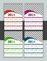 vektor kalender design 2024