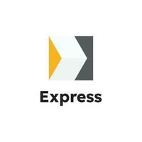 Express-Logo-Vektor-Icon-Design-Illustrationsvorlage vektor