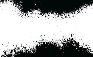 konst svart bläck abstrakt borsta stroke måla bakgrund vektor