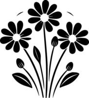 Blumen - - minimalistisch und eben Logo - - Vektor Illustration