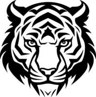 Tiger - - minimalistisch und eben Logo - - Vektor Illustration