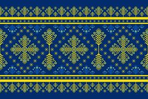 ukrainisch Stickerei bunt Blumen- Rand Muster. ethnisch geometrisch Pixel Kunst Blumen- nahtlos Muster. bunt ethnisch Stich Muster verwenden zum Textil, Grenze, Zuhause Dekoration Elemente. vektor