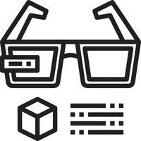 Brille optisch Symbol Symbol Bild Vektor. Illustration von Sonnenbrille Schutz Sehvermögen Grafik Design Bild vektor