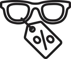 Brille optisch Symbol Symbol Bild Vektor. Illustration von Sonnenbrille Schutz Sehvermögen Grafik Design Bild vektor