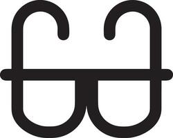 Brille optisch Symbol Symbol Bild Vektor. Illustration von Sonnenbrille Schutz Sehvermögen Grafik Design Bild vektor