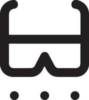 Brille optisch Symbol Symbol Bild Vektor. Illustration von Sonnenbrille Schutz Sehvermögen Grafik Design Bild vektor