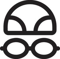 Brille optisch Symbol Symbol Bild Vektor. Illustration von Sonnenbrille Schutz Sehvermögen Grafik Design Bild vektor