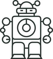 artificiell intelligens ikon symbol vektor bild. illustration av de hjärna robot inlärning mänsklig smart algoritm design bild.