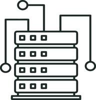 künstlich Intelligenz Symbol Symbol Vektor Bild. Illustration von das Gehirn Roboter Lernen Mensch Clever Algorithmus Design Bild.