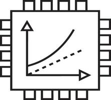 artificiell intelligens ikon symbol vektor bild. illustration av de hjärna robot inlärning mänsklig smart algoritm design bild.