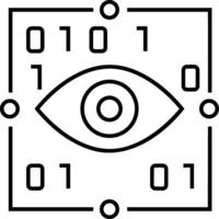 artificiell intelligens ikon symbol vektor bild. illustration av de hjärna robot inlärning mänsklig smart algoritm design bild.