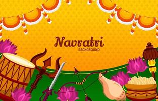 glad navratri festival bakgrund vektor