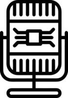 künstlich Intelligenz Symbol Symbol Vektor Bild. Illustration von das Gehirn Roboter Lernen Mensch Clever Algorithmus Design Bild.