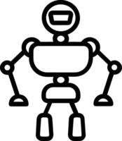 artificiell intelligens ikon symbol vektor bild. illustration av de hjärna robot inlärning mänsklig smart algoritm design bild.