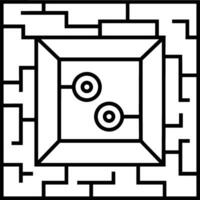 künstlich Intelligenz Symbol Symbol Vektor Bild. Illustration von das Gehirn Roboter Lernen Mensch Clever Algorithmus Design Bild.