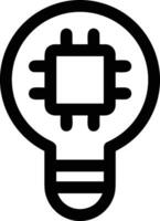 künstlich Intelligenz Symbol Symbol Vektor Bild. Illustration von das Gehirn Roboter Lernen Mensch Clever Algorithmus Design Bild.