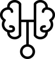 künstlich Intelligenz Symbol Symbol Vektor Bild. Illustration von das Gehirn Roboter Lernen Mensch Clever Algorithmus Design Bild.