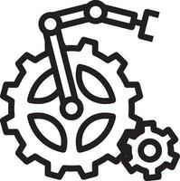 künstlich Intelligenz Symbol Symbol Vektor Bild. Illustration von das Gehirn Roboter Lernen Mensch Clever Algorithmus Design Bild.