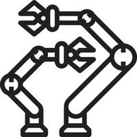 artificiell intelligens ikon symbol vektor bild. illustration av de hjärna robot inlärning mänsklig smart algoritm design bild.