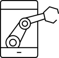 künstlich Intelligenz Symbol Symbol Vektor Bild. Illustration von das Gehirn Roboter Lernen Mensch Clever Algorithmus Design Bild.