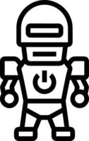 artificiell intelligens ikon symbol vektor bild. illustration av de hjärna robot inlärning mänsklig smart algoritm design bild.