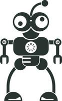 künstlich Intelligenz Symbol Symbol Vektor Bild. Illustration von das Gehirn Roboter Lernen Mensch Clever Algorithmus Design Bild.