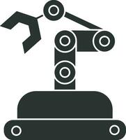 artificiell intelligens ikon symbol vektor bild. illustration av de hjärna robot inlärning mänsklig smart algoritm design bild.