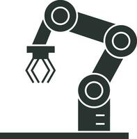 artificiell intelligens ikon symbol vektor bild. illustration av de hjärna robot inlärning mänsklig smart algoritm design bild.