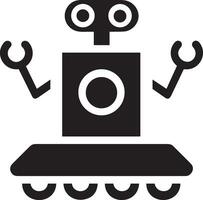 künstlich Intelligenz Symbol Symbol Vektor Bild. Illustration von das Gehirn Roboter Lernen Mensch Clever Algorithmus Design Bild.