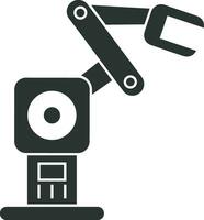 künstlich Intelligenz Symbol Symbol Vektor Bild. Illustration von das Gehirn Roboter Lernen Mensch Clever Algorithmus Design Bild.