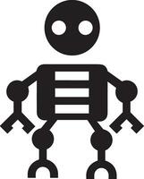 künstlich Intelligenz Symbol Symbol Vektor Bild. Illustration von das Gehirn Roboter Lernen Mensch Clever Algorithmus Design Bild.