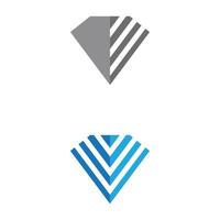 Diamant Logo Vorlage Vektor Icon Illustration Design