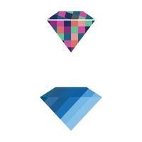 diamant logotyp mall vektor ikon illustration design